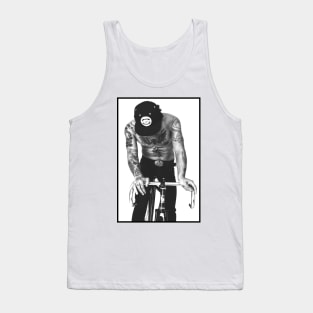 Urban man on a bike Tank Top